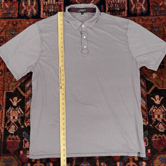 Rafter C Pearl Snap Texas All Over Print Golf Polo Shirt Mens XL Oversized - Picture 4 of 9